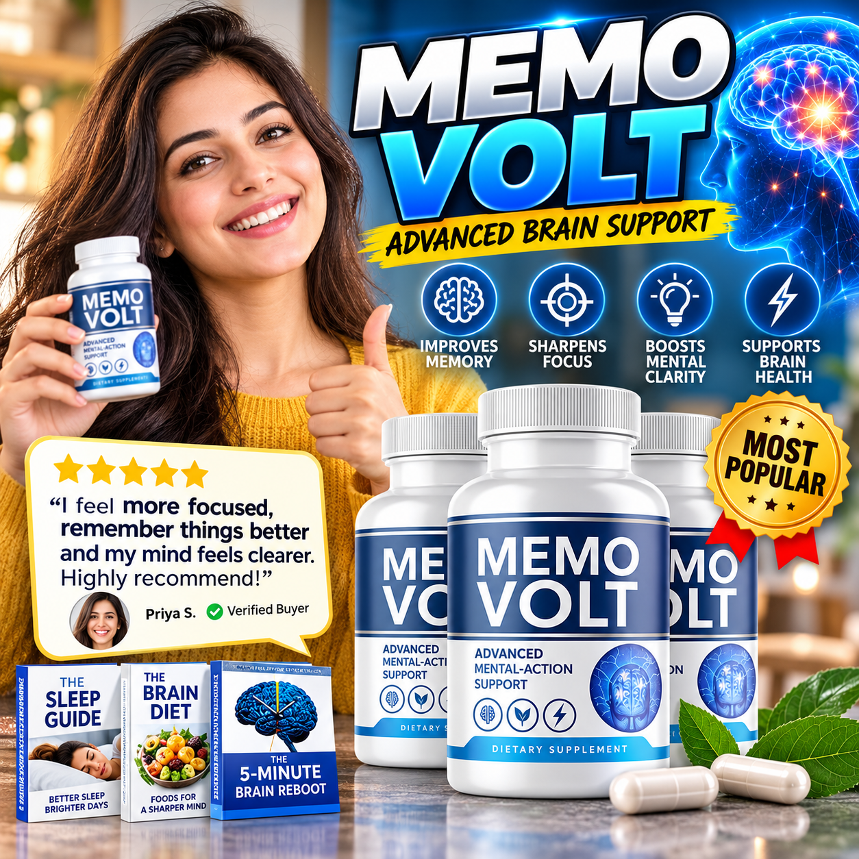 MemoVolt review bottle